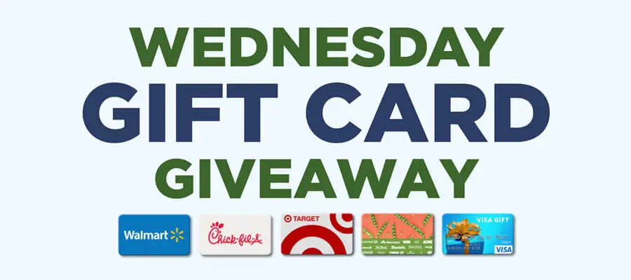 Wednesday Gift Card Giveaway