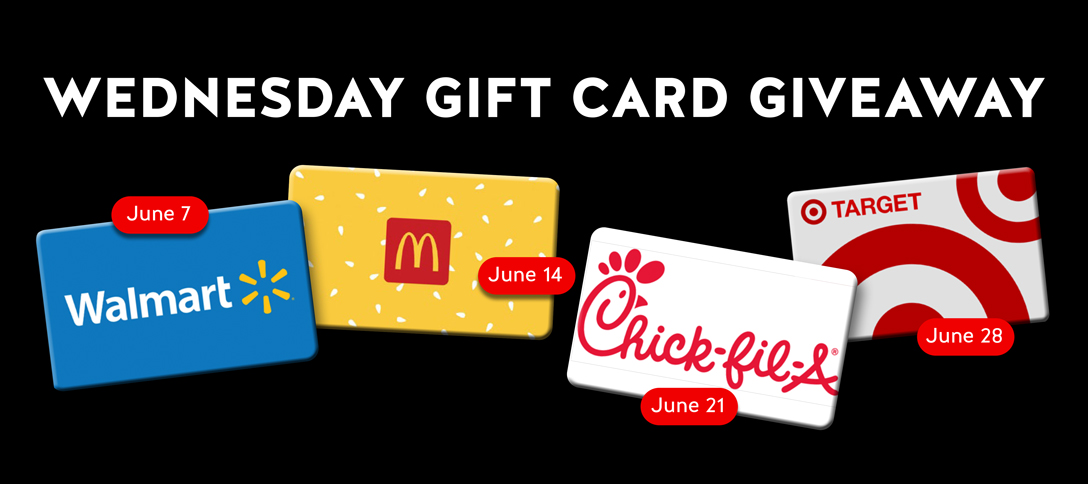 Wednesday Gift Card Giveaway