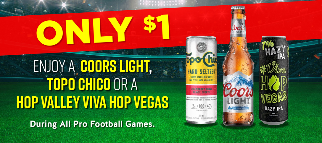 Football Specials - ONLY $1