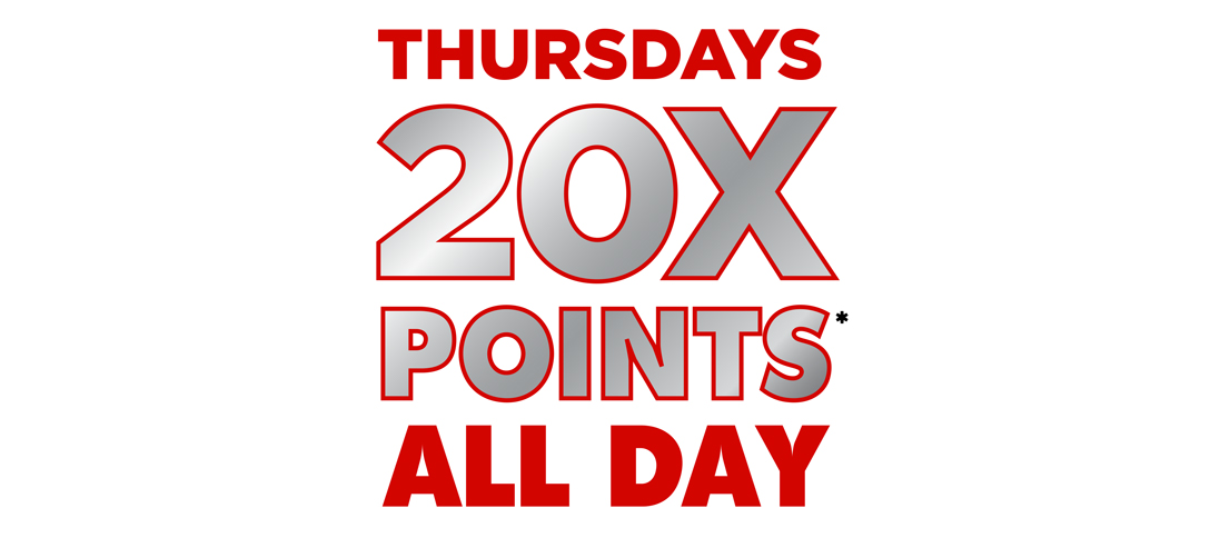 Thursdays 20X Points