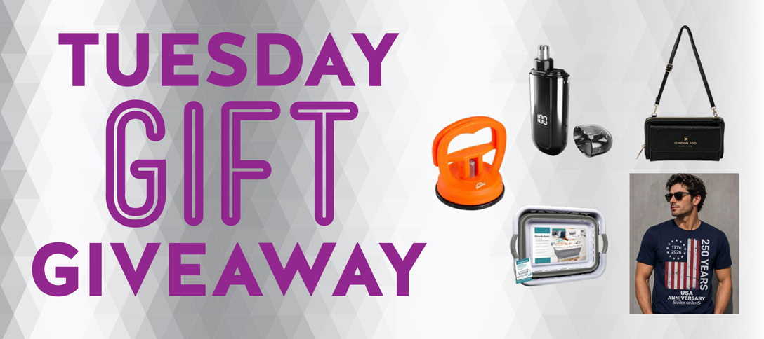Tuesday Gift Giveaway - June 2026