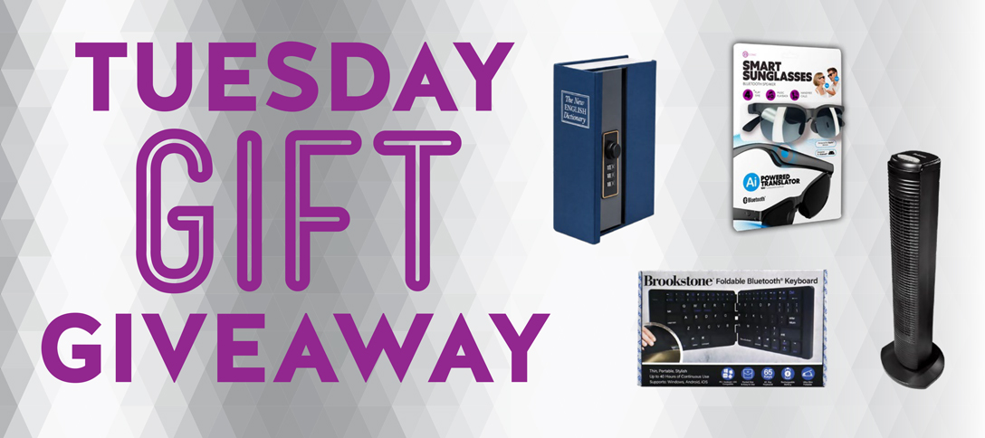 Tuesday Gift Giveaway - August 2026