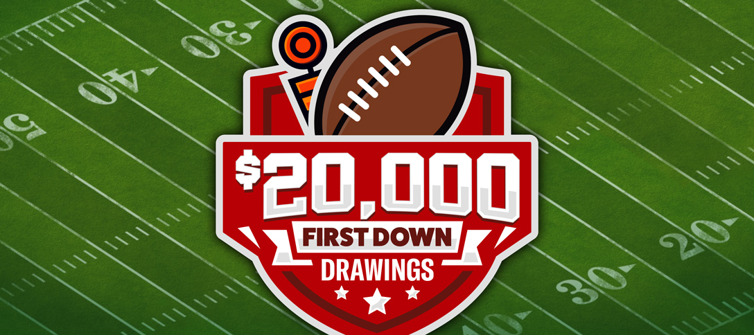 $20,000 First Down Drawings