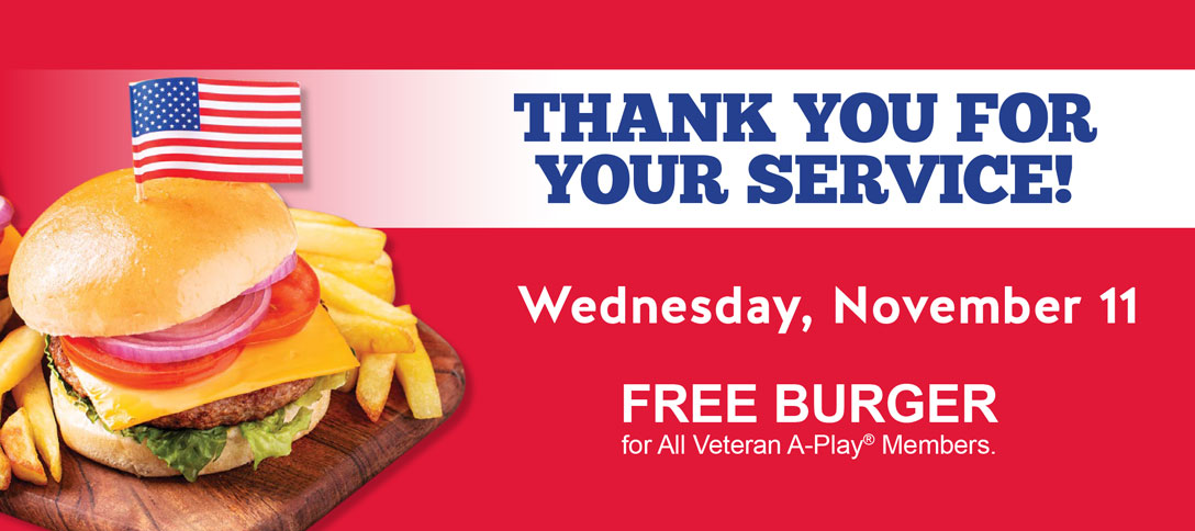 Veterans Day Free Burger